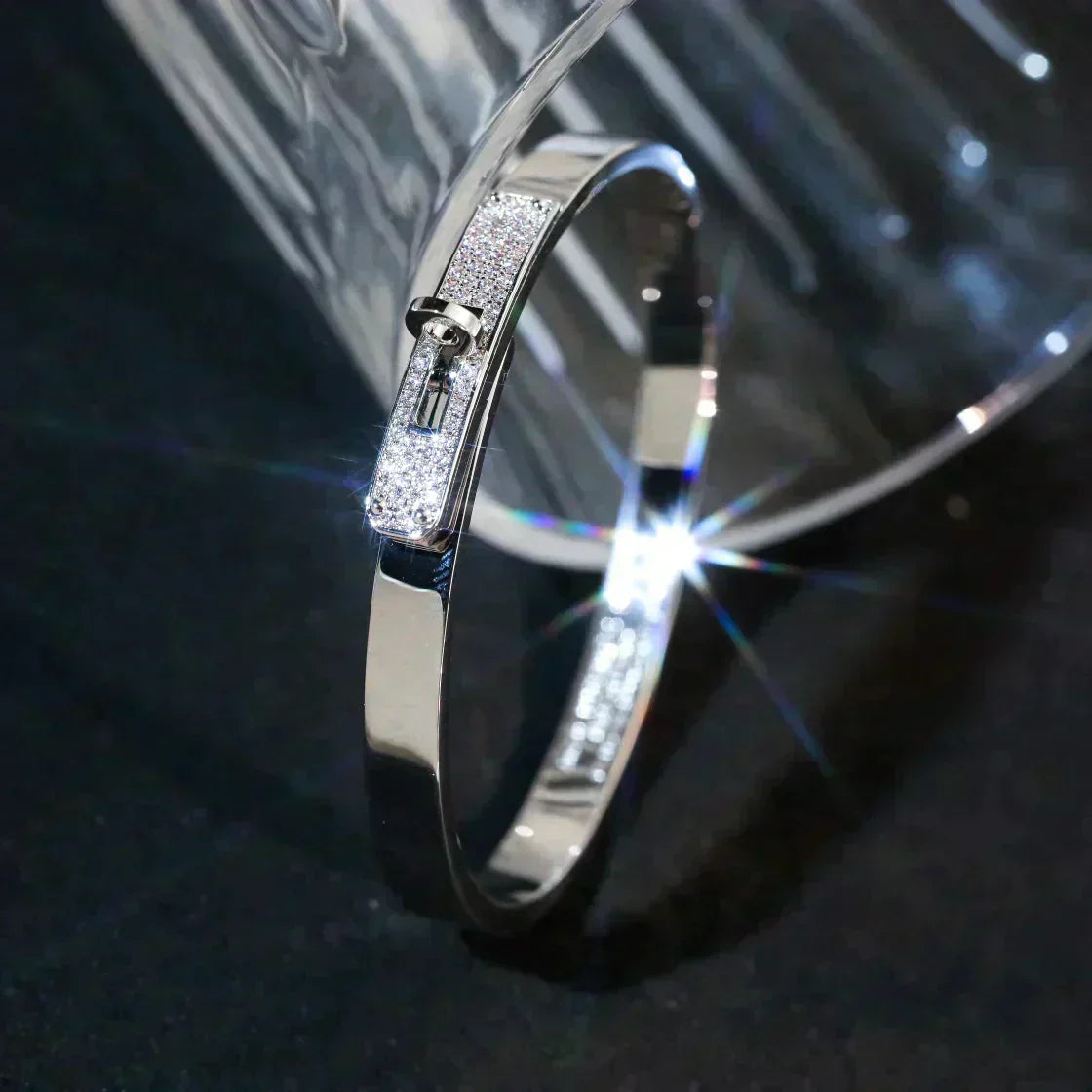 [OAK JURI]KELLY SILVER DIAMOND BRACELET