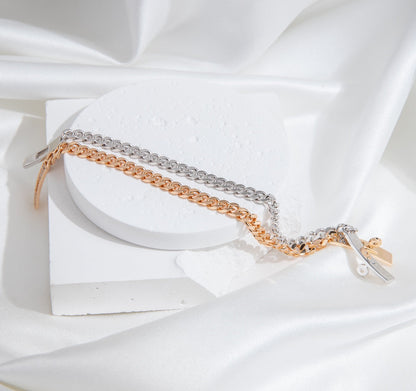 [OAK JURI]KELLY CHAIN SILVER DIAMOND BRACELET