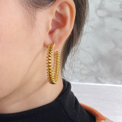 [OAK JURI]CLASH HOOP EARRINGS