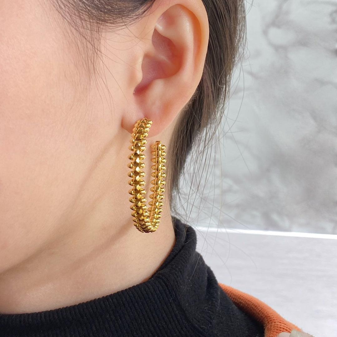 [OAK JURI]CLASH LARGE HOOP EARRINGS