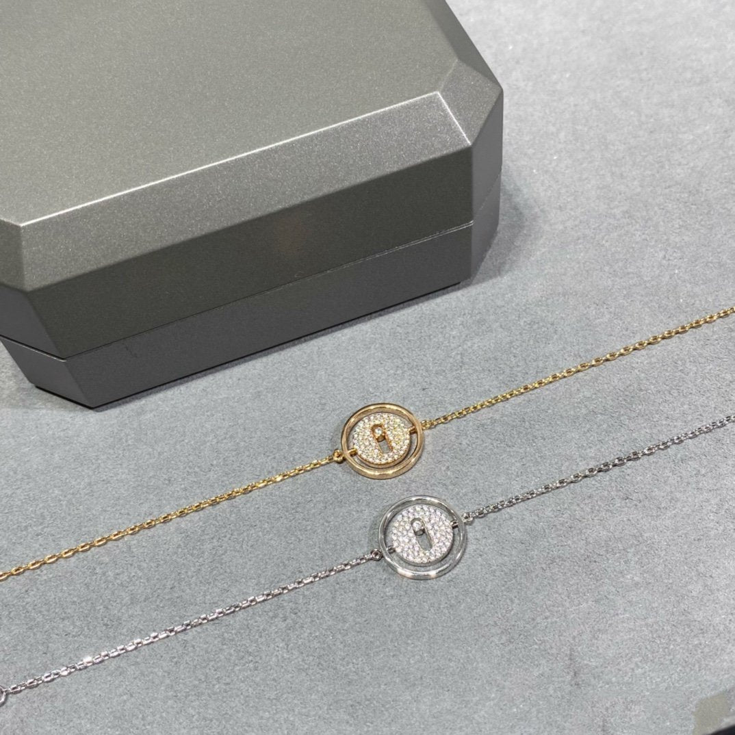 [OAK JURI]LUCKY MOVE DIAMOND PAVED BRACELET