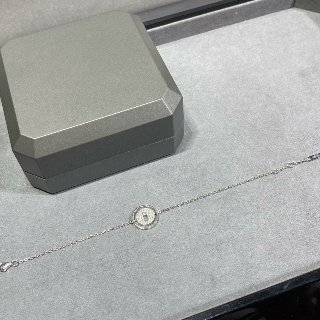 [OAK JURI]LUCKY MOVE DIAMOND PAVED BRACELET