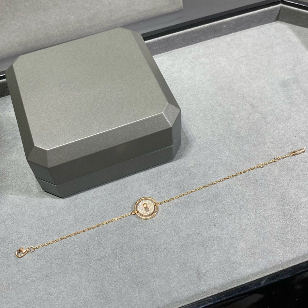 [OAK JURI]LUCKY MOVE DIAMOND PAVED BRACELET