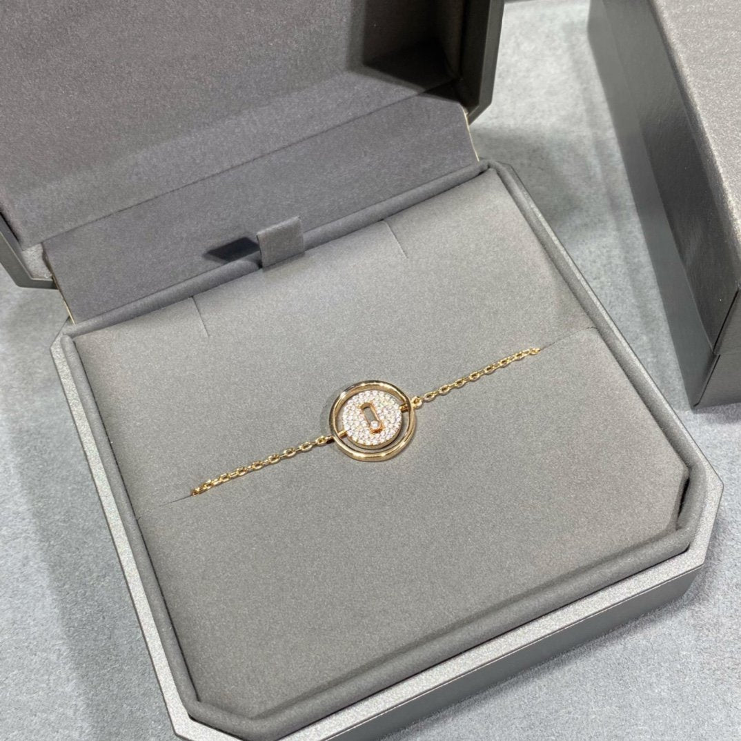 [OAK JURI]LUCKY MOVE DIAMOND PAVED BRACELET