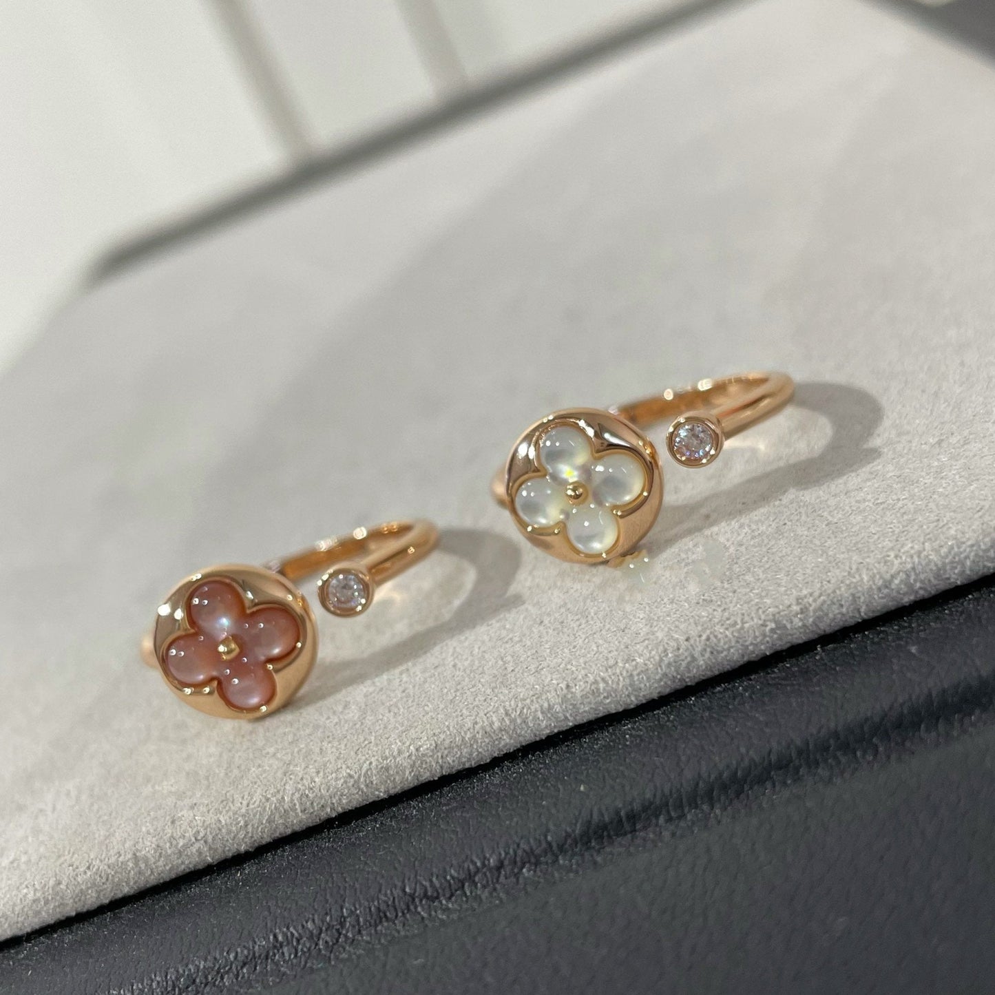 [OAK JURI]SUN 1 DIAMOND PINK MOP RING