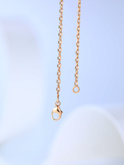 [OAK JURI]H CAGE PINK GOLD NECKLACE