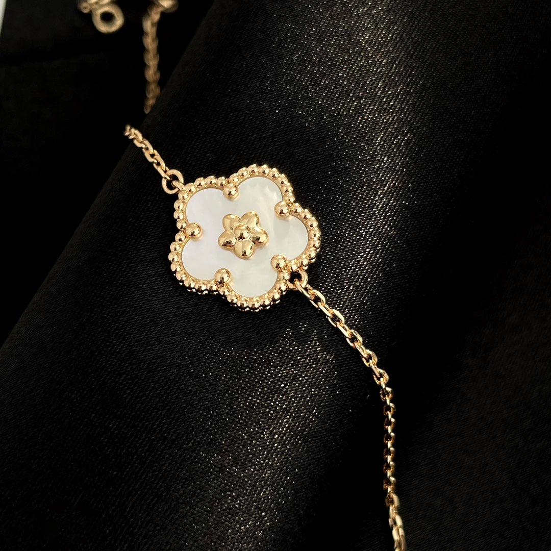 [OAK JURI]LUCKY SPRING ROSE GOLD MOP BRACELET