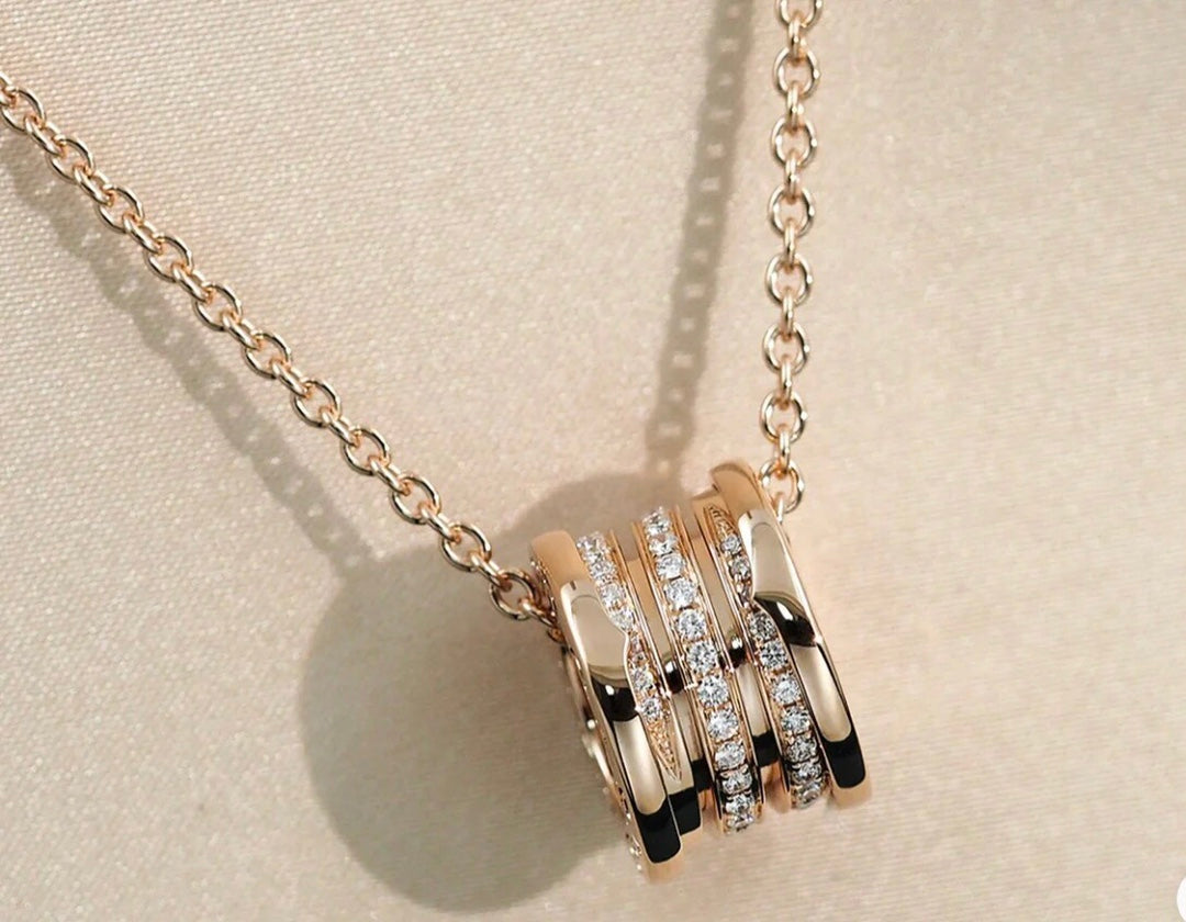 [OAK JURI]ZERO 1 PINK GOLD DIAMOND NECKLACE