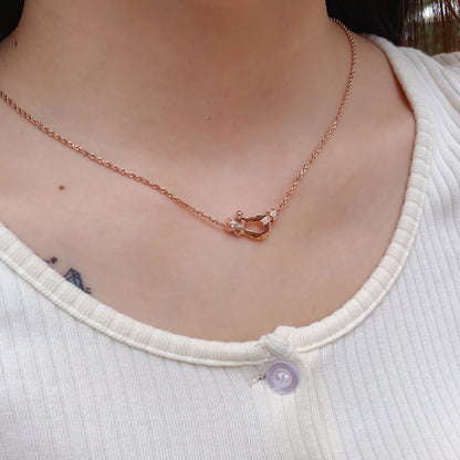 [OAK JURI]FORCE 10 PINK GOLD DIAMOND NECKLACE
