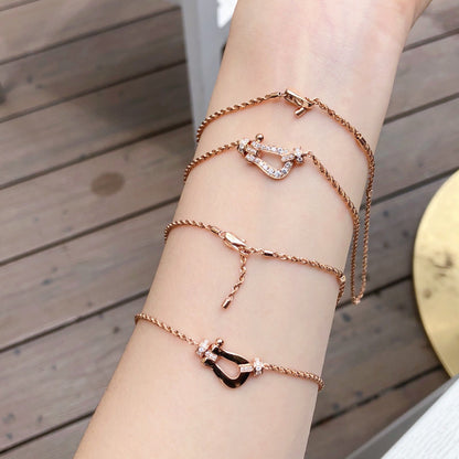 [OAK JURI]FORCE 10 PINK GOLD DIAMOND NECKLACE