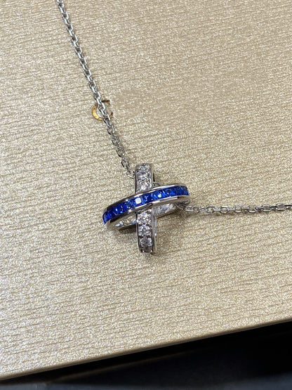 [OAK JURI]LIENS DIAMOND SILVER NECKLACE