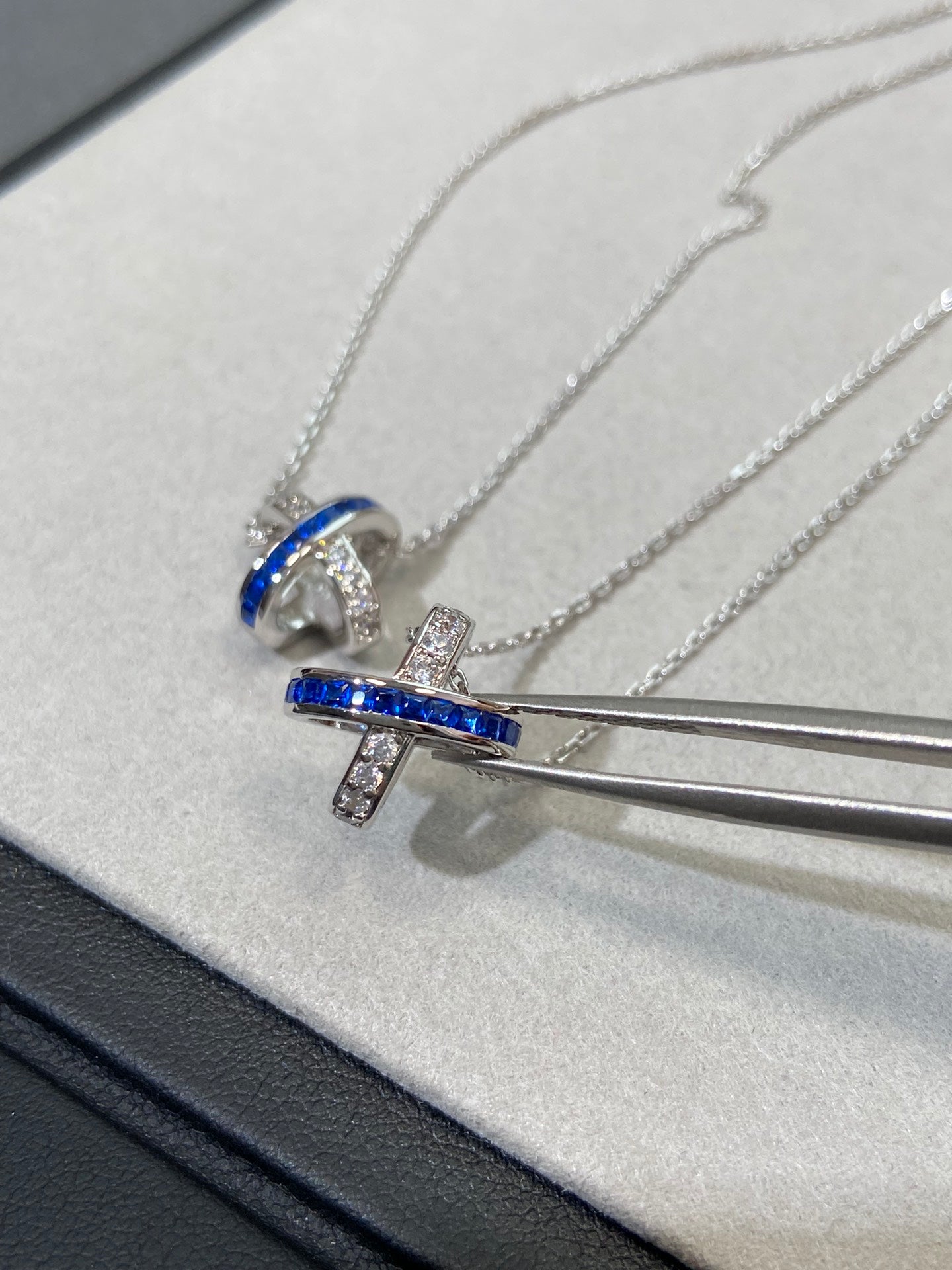 [OAK JURI]LIENS DIAMOND SILVER NECKLACE