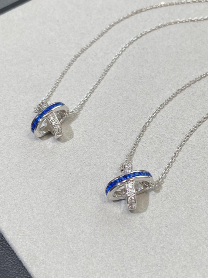 [OAK JURI]LIENS DIAMOND SILVER NECKLACE