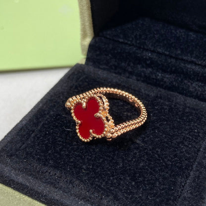 [OAK JURI]CLOVER RIVERSIBLE ROSE GOLD RING