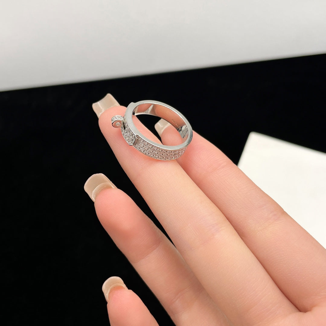 [OAK JURI]KELLY SILVER DIAMOND RING
