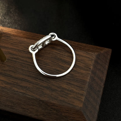 [OAK JURI]RONDE SMALL SILVER DIAMOND RING