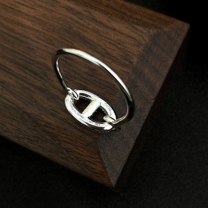 [OAK JURI]RONDE SMALL SILVER DIAMOND RING