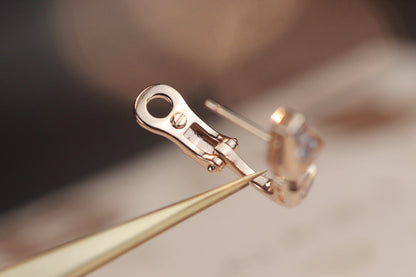 [OAK JURI]SERPENT PINK GOLD DIAMOND EARRINGS