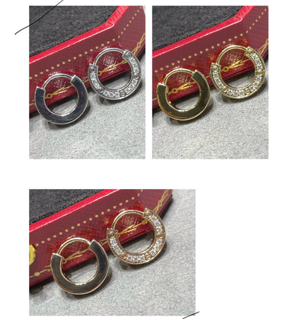 [OAK JURI]LOVE DIAMOND EARRINGS