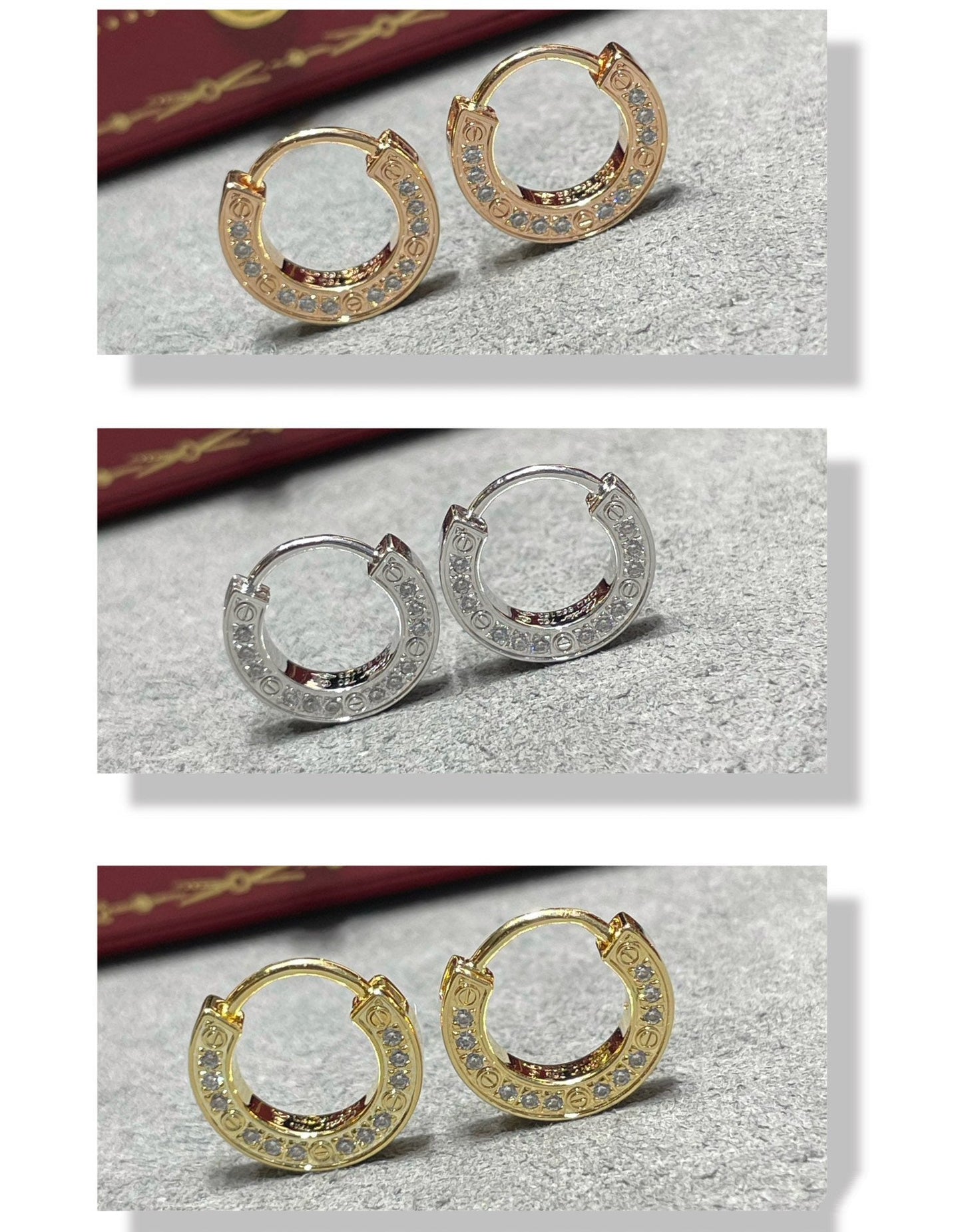 [OAK JURI]LOVE DIAMOND EARRINGS