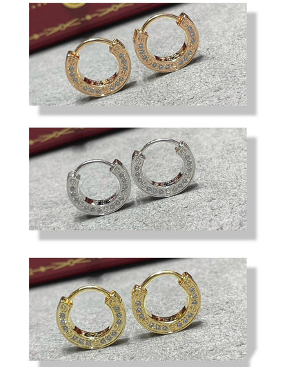 [OAK JURI]LOVE DIAMOND EARRINGS
