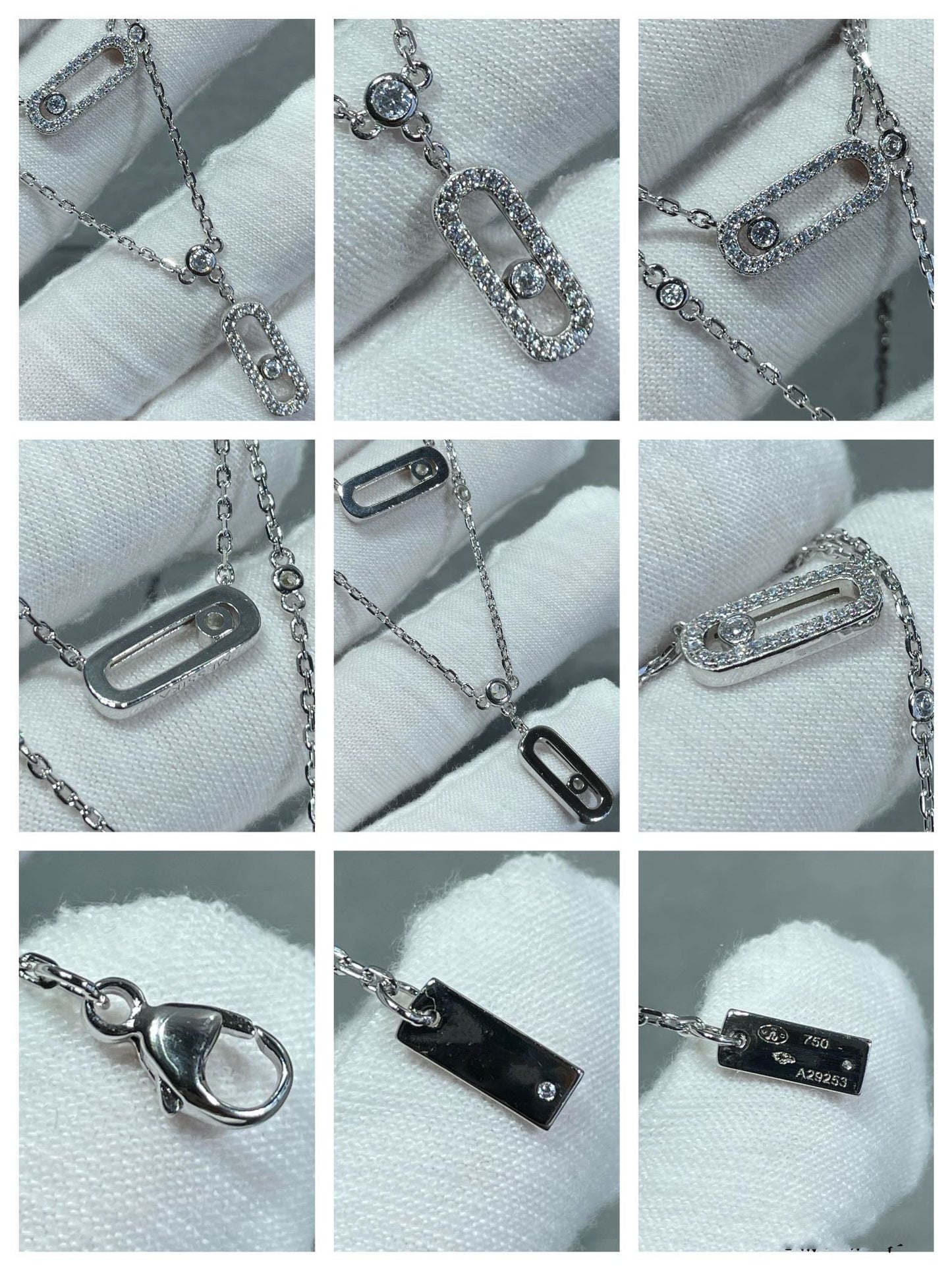 [OAK JURI]MOVE 2 ROW DIAMOND NECKLACE