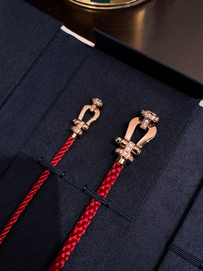 [OAK JURI]FORCE 10 HALF DIAMOND PINK GOLD RED CORDERI LARGE AND MEDIUM MODEL