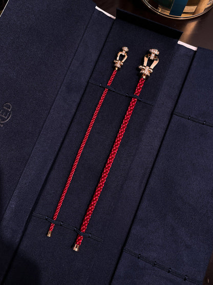 [OAK JURI]FORCE 10 HALF DIAMOND PINK GOLD RED CORDERI LARGE AND MEDIUM MODEL