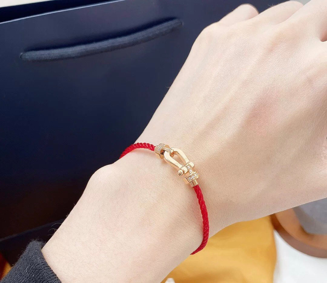 [OAK JURI]FORCE 10 HALF DIAMOND PINK GOLD RED CORDERI LARGE AND MEDIUM MODEL