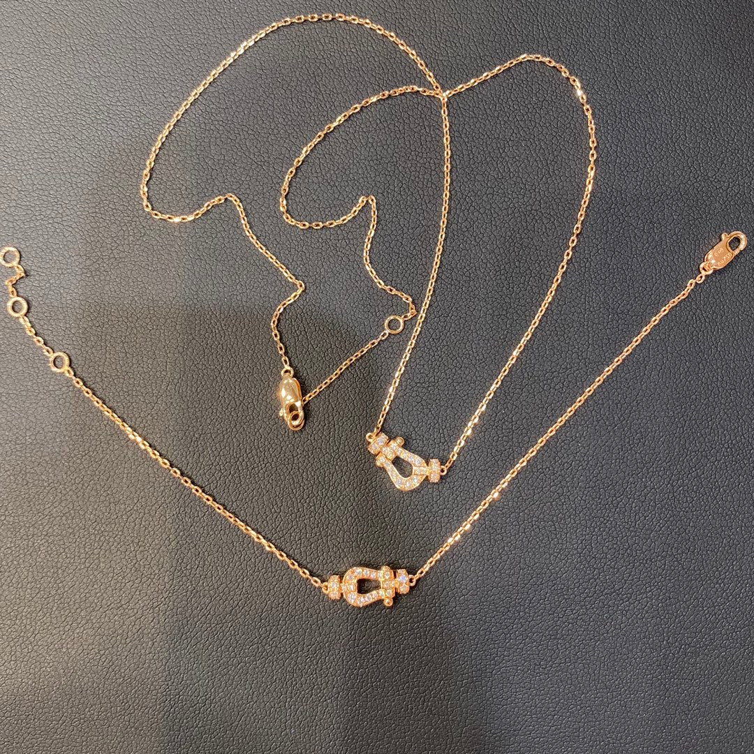 [OAK JURI]FORCE 10 DIAMOND PINK GOLD NECKLACE MINI MODEL