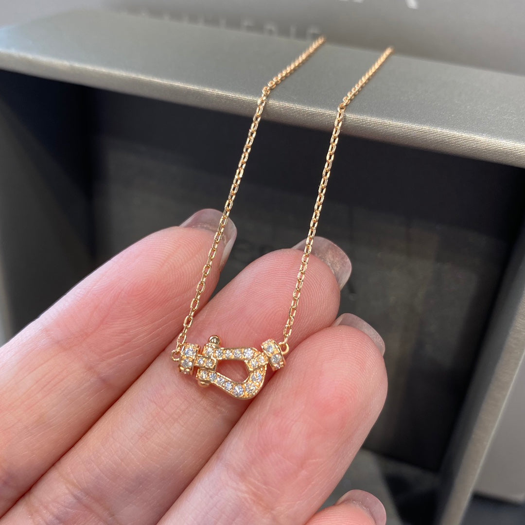 [OAK JURI]FORCE 10 DIAMOND PINK GOLD NECKLACE MINI MODEL