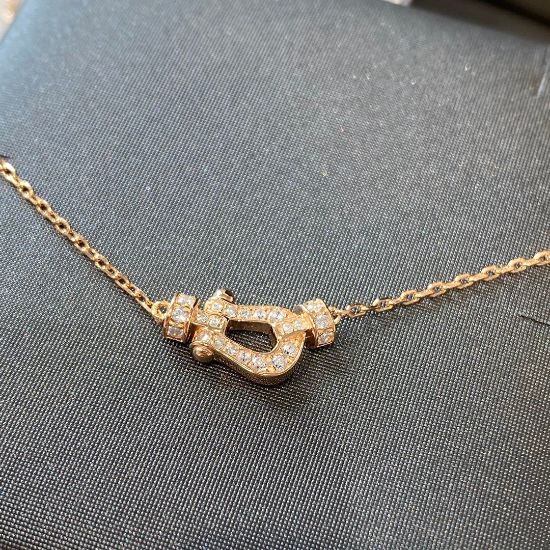[OAK JURI]FORCE 10 DIAMOND PINK GOLD NECKLACE MINI MODEL