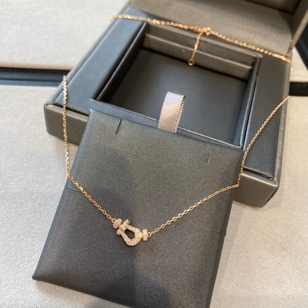 [OAK JURI]FORCE 10 DIAMOND PINK GOLD NECKLACE MINI MODEL