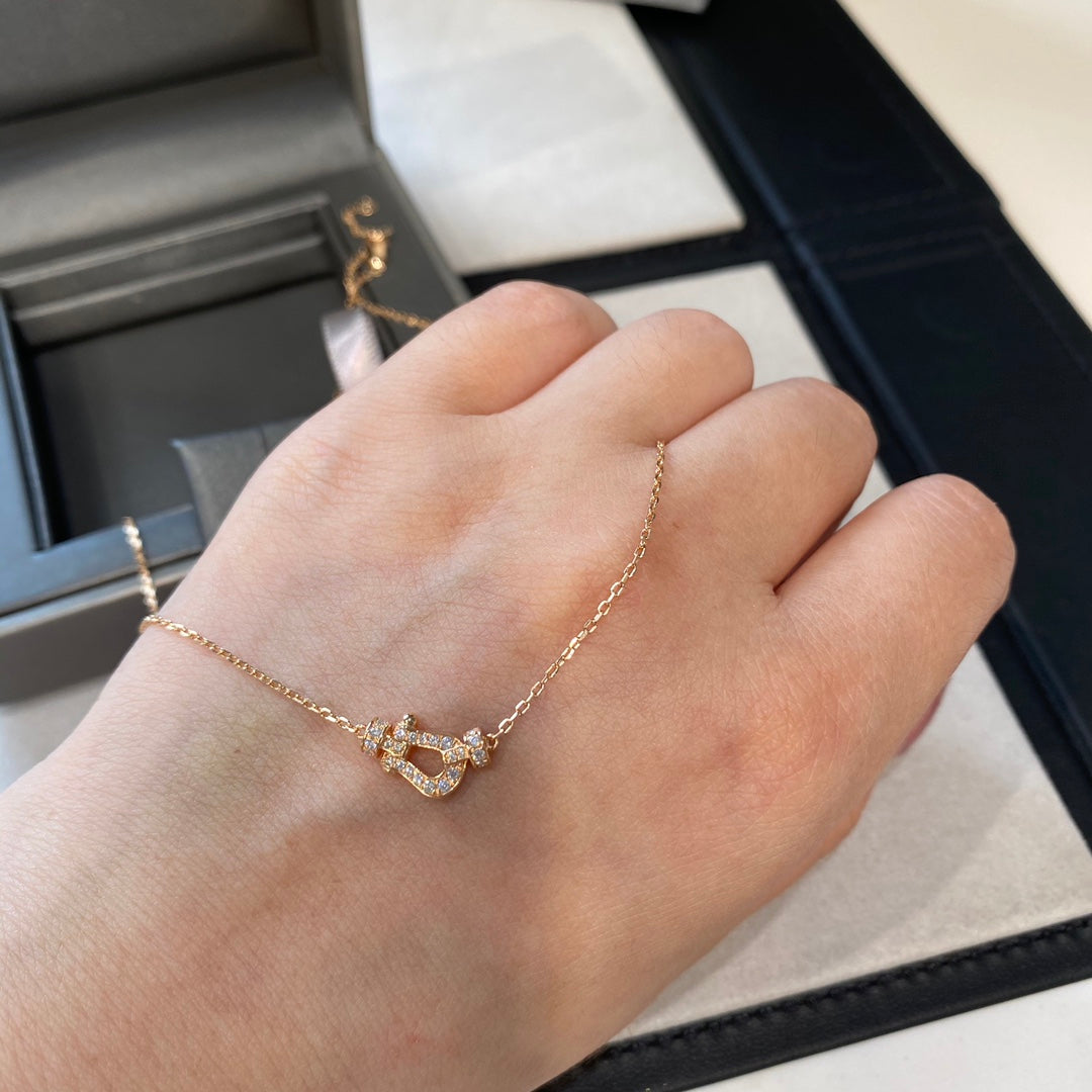[OAK JURI]FORCE 10 DIAMOND PINK GOLD NECKLACE MINI MODEL