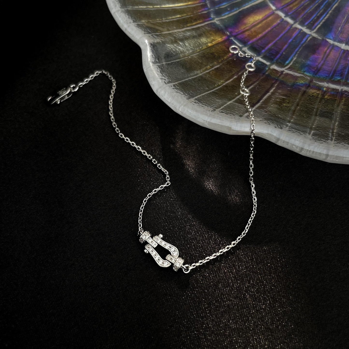 [OAK JURI]FORCE 10 FULL DIAMOND BUCKLE CHAIN LINK MINI MODEL