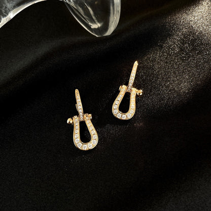 [OAK JURI]FORCE 10 FULL DIAMOND DROP EARRINGS MEDIUM MODEL