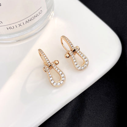 [OAK JURI]FORCE 10 FULL DIAMOND DROP EARRINGS MEDIUM MODEL