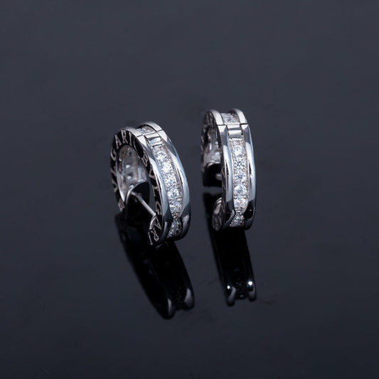 [OAK JURI]ZERO 1 MINI SILVER DIAMOND EARRINGS