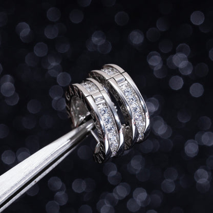 [OAK JURI]ZERO 1 MINI SILVER DIAMOND EARRINGS