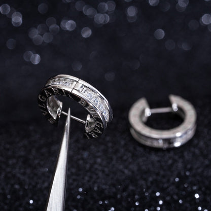 [OAK JURI]ZERO 1 MINI SILVER DIAMOND EARRINGS
