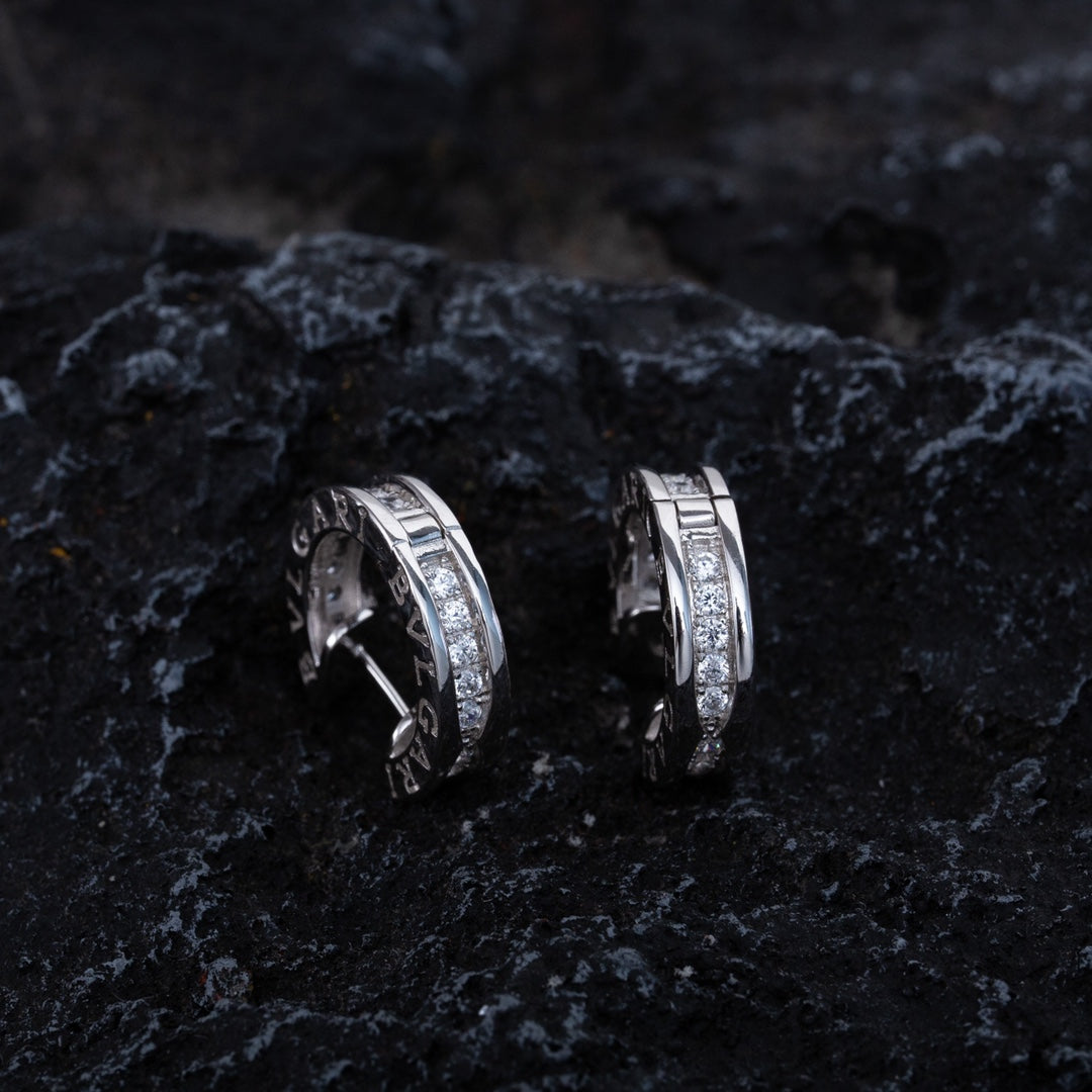 [OAK JURI]ZERO 1 MINI SILVER DIAMOND EARRINGS