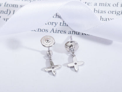 [OAK JURI]VIDYLLE SILVER DIAMOND MINI DROP EARRINGS