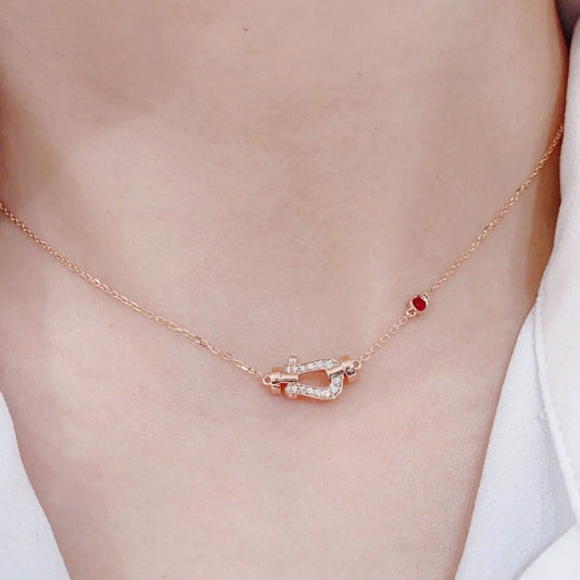 [OAK JURI]FORCE 10 DIAMOND PINK GOLD NECKLACE