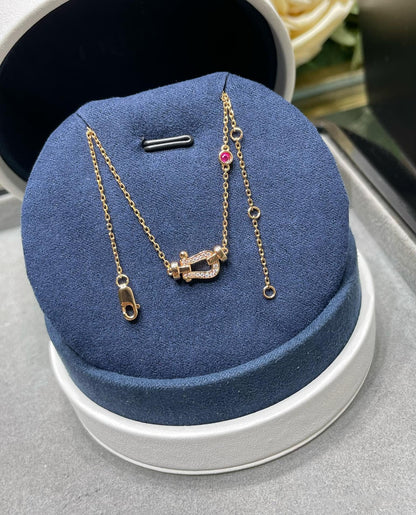 [OAK JURI]FORCE 10 DIAMOND PINK GOLD NECKLACE