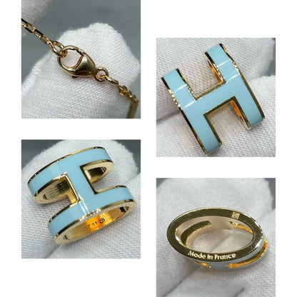 [OAK JURI]POP H SKY BLUE NECKLACE