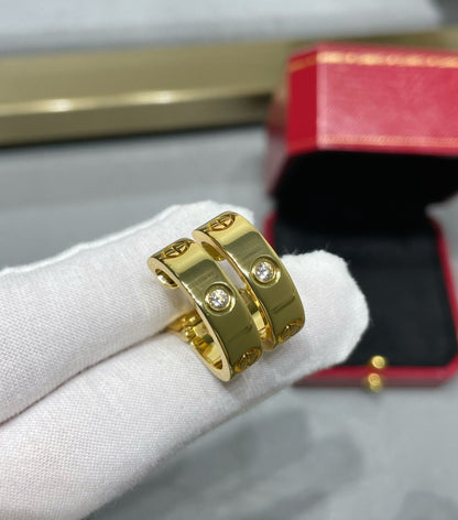 [OAK JURI]LOVE 5.5MM 1 DIAMOND EARRINGS