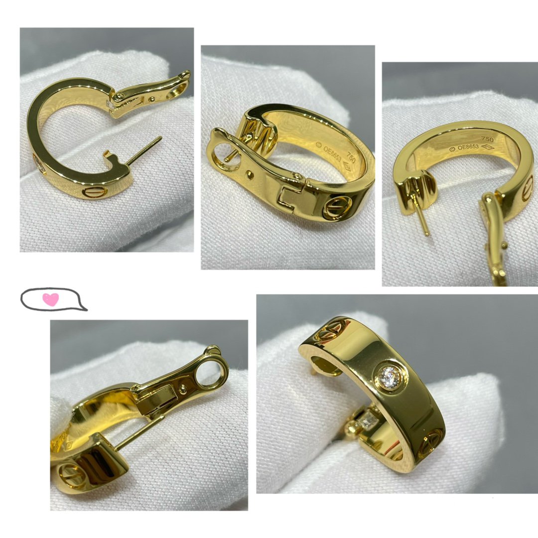 [OAK JURI]LOVE 5.5MM 1 DIAMOND EARRINGS