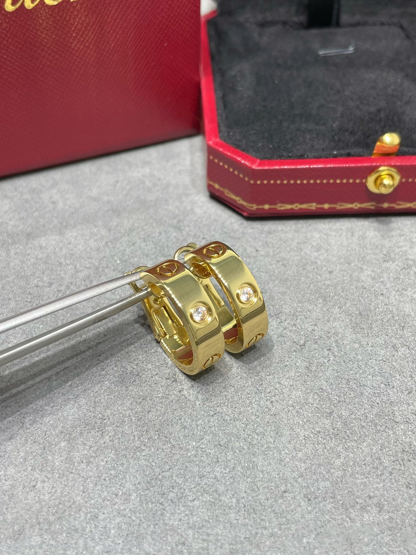 [OAK JURI]LOVE 5.5MM 1 DIAMOND EARRINGS