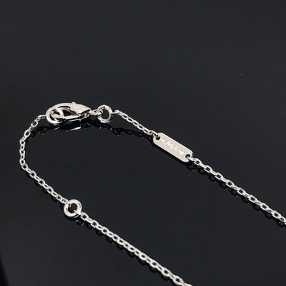 [OAK JURI]CLOVER PIETERSITE SILVER LONG NECKLACE
