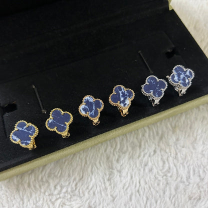 [OAK JURI]CLOVER PIETERSITE MEDIUM STUD EARRINGS